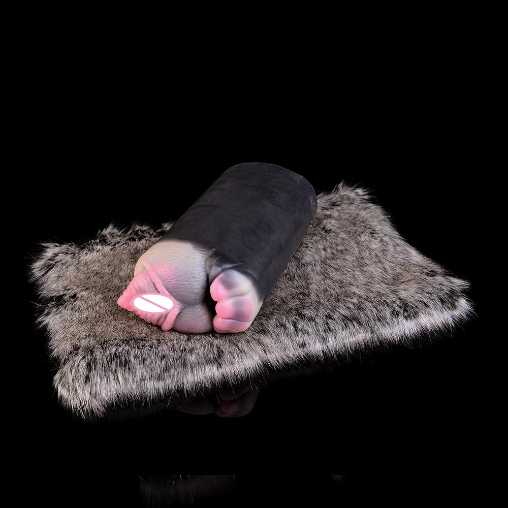 GEEBA Soft Plush Male Masturbation Aircraft Cup for Men Sex Pussy Dog Dolls
