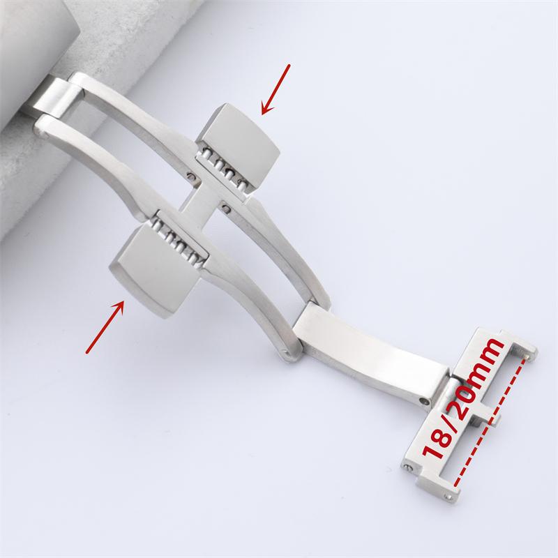 316L Quality Stainless Steel Clasp Watch Band 18/20mm Butterfly Fold Buckle For Franck Belt Muller Series Watchband V45 V41 Stra