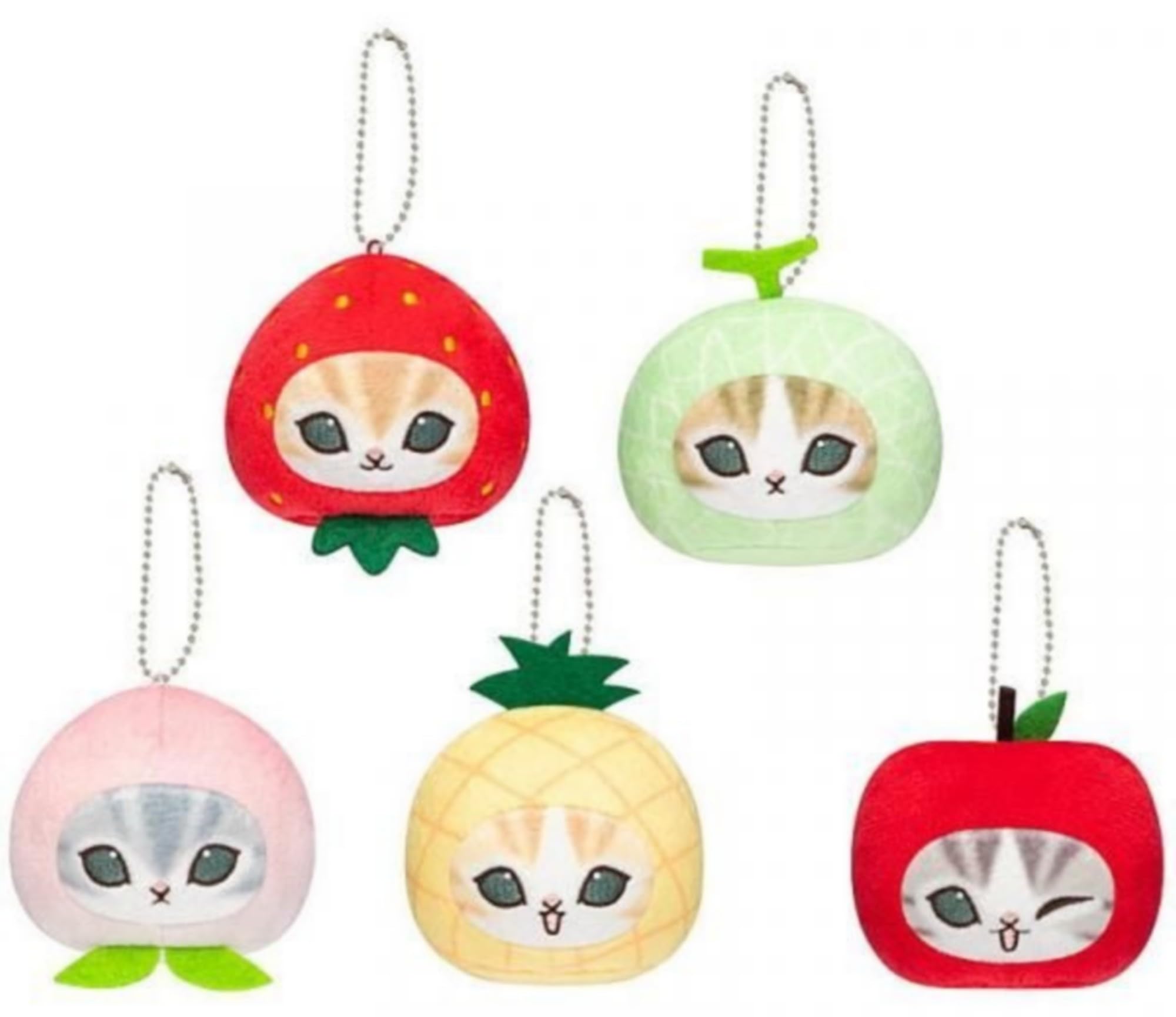 Parade mofusand Mogitate Nyan Face Plush Toy Set of 5 Gachapon Capsule Toy (Complete Set) -