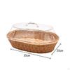 Food Serving Basket Imitation Rattan Woven Bread Drain Wicker Fruit for