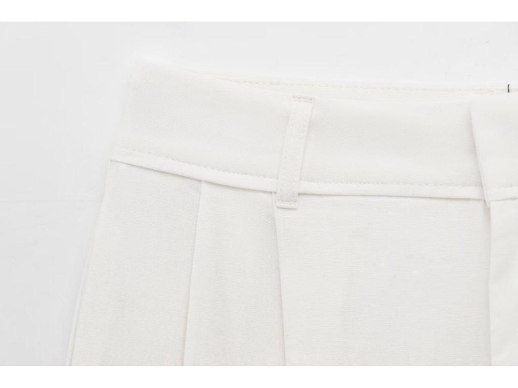 2025 Spring Women's European & American Pleated Strapless Top with Casual Long Pants