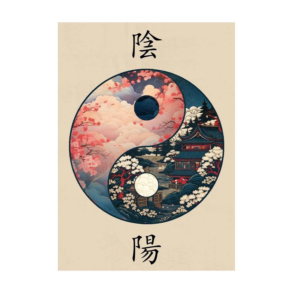 Japanese Landscape Samurai Geisha Bonsai Torii Gate Sakura Art Poster Canvas Painting Wall Prints Picture for Room Home Decor