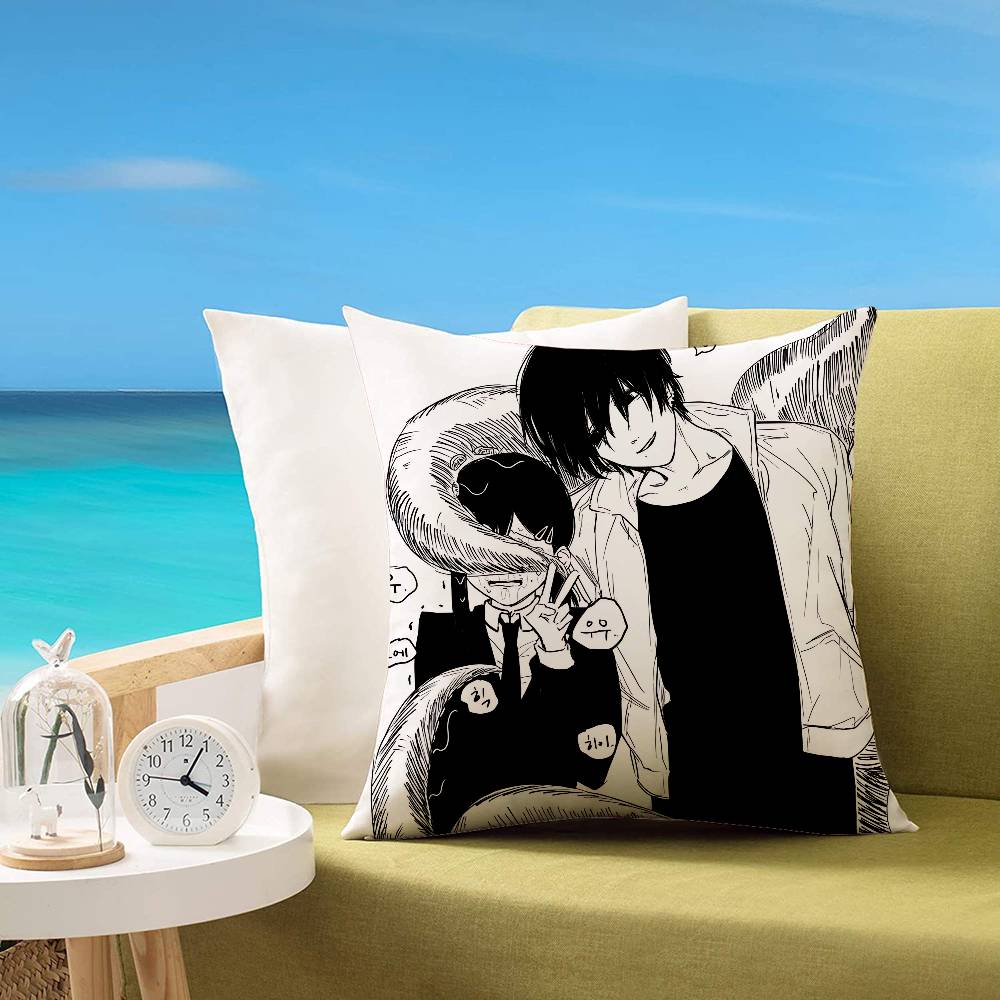 Cchainsaw Man Yoshida Cute Customizable Square Pillowcases Stylish And Soft Perfect For Beds Cars And Sofas