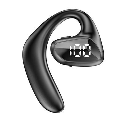 Kabelloses Headset mit Knochenleitungstechnologie, einseitiges offenes Ohrdesign, Power-Display, kabelloser Ohrhörer zum Laufen