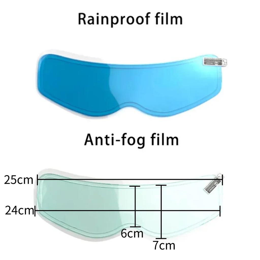 Motorcycle Helmet Mirror Rainproof Film Rainproof Anti Fog Sticker Universal High Definition Sticker Motorcycle Accessories