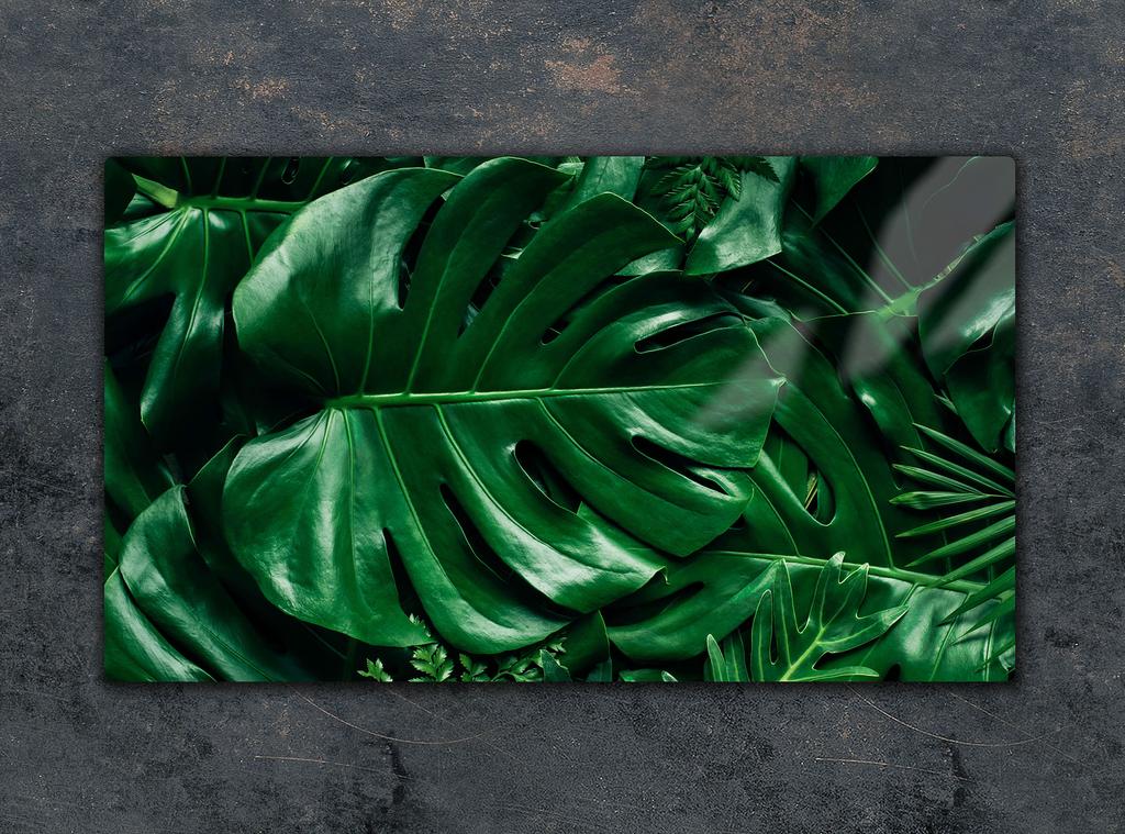 SZKLANA DESKA DO KROJENIA 52x30 MONSTERA