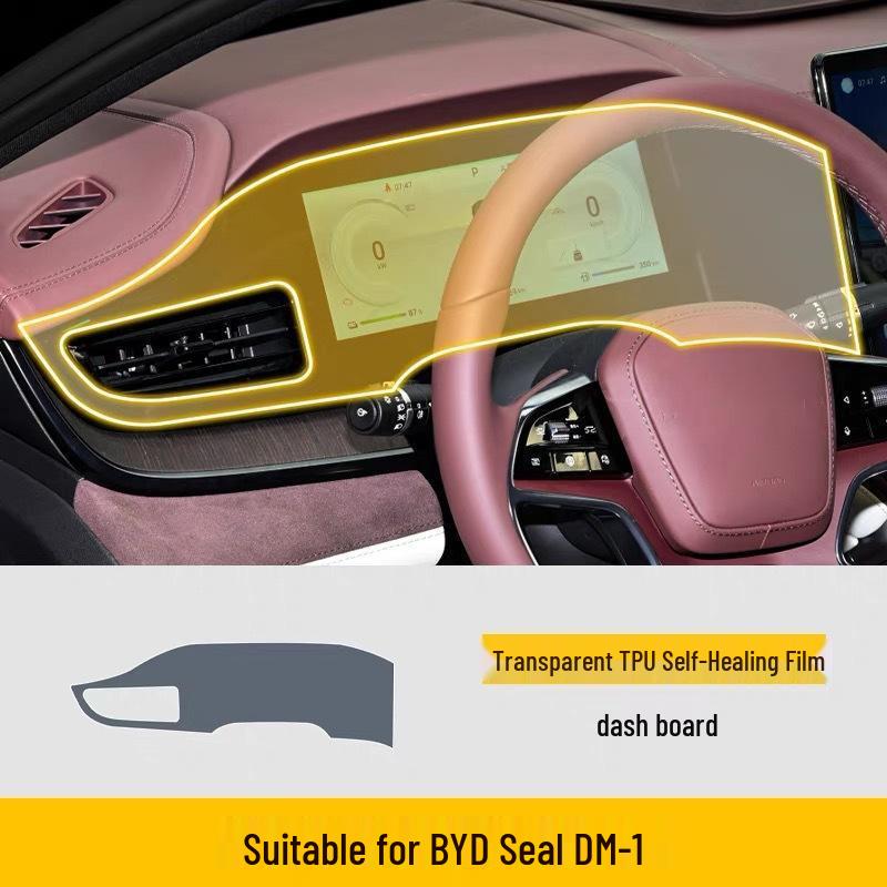 Transparent Interior Film for BYD Seal EVI Console Screens - Fits 25 Models