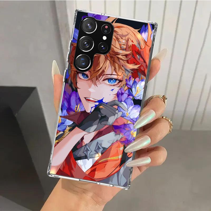 

Genshin Impact Raiden Shogun Baal Phone Case for Samsung Galaxy S26 S24 S23 Ultra S25 Edge S22 S21 Plus S20 FE + Soft Print Shel Samsung S25 Edge