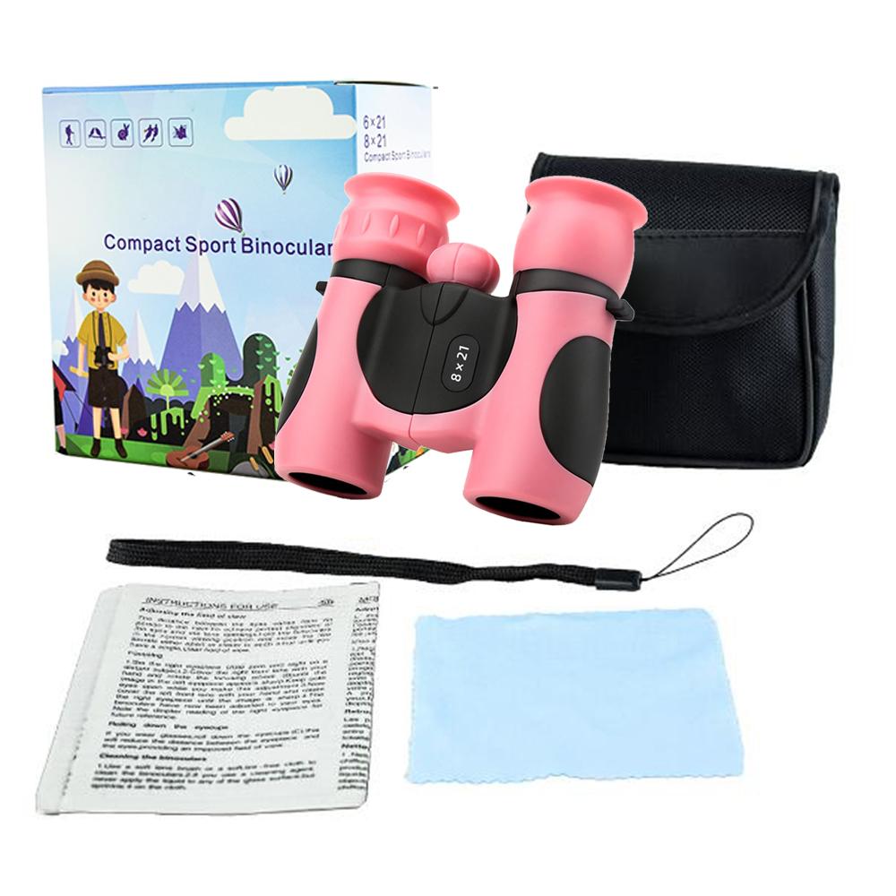 Fernglas für Kinder, 8x21, hochauflösendes Kinderfernglas, Geschenkset für Jungen und Mädchen, tragbar, für Kinder