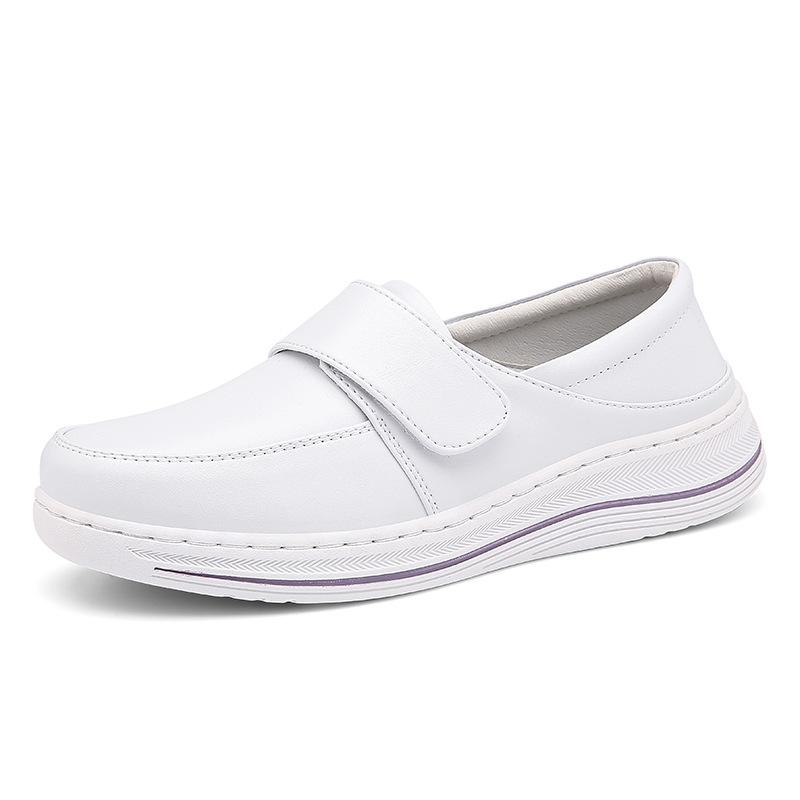 Nurse shoes women's summer soft sole breathable deodorant non-slip not tired feet thick sole heightening medical work shoes white shoes