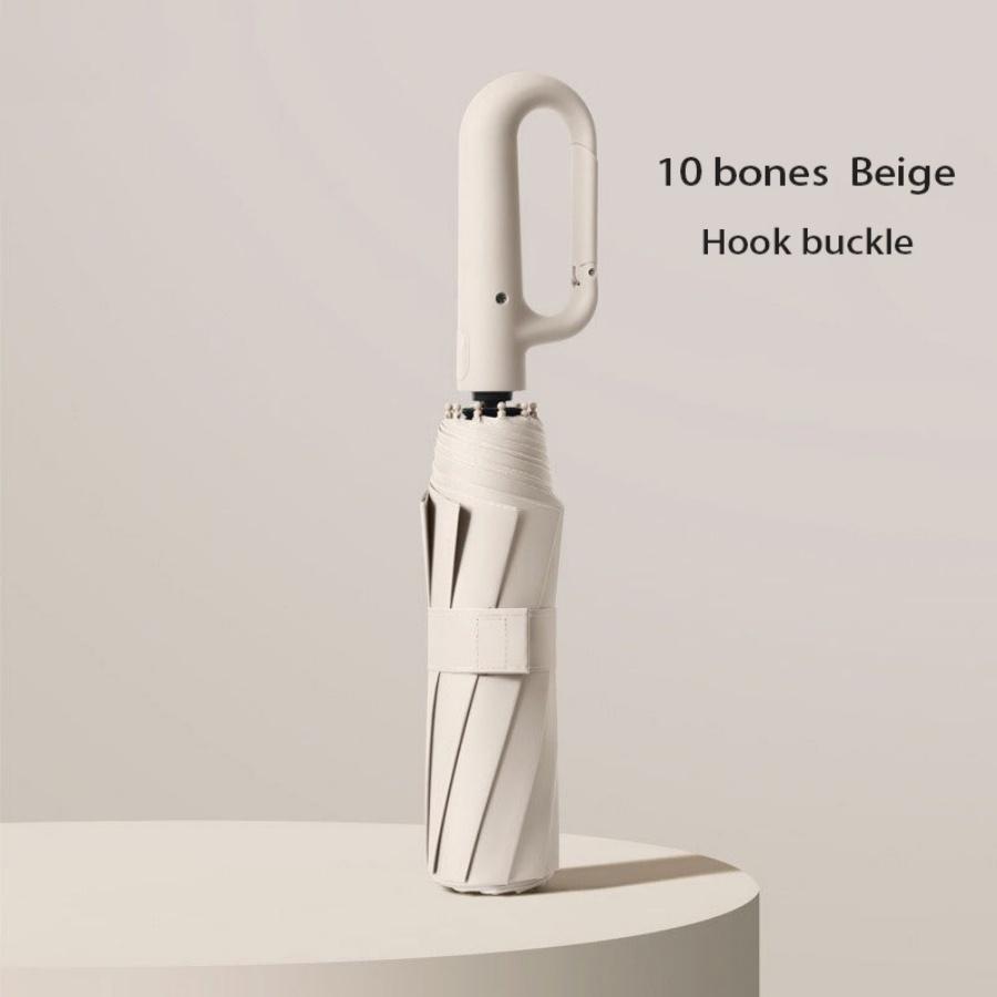 105cm Reinforce Ring Clasp Fully Automatic Umbrella for Men and Women, Folding, Windproof, Strong, Waterproof, Sturdy, Sunscreen