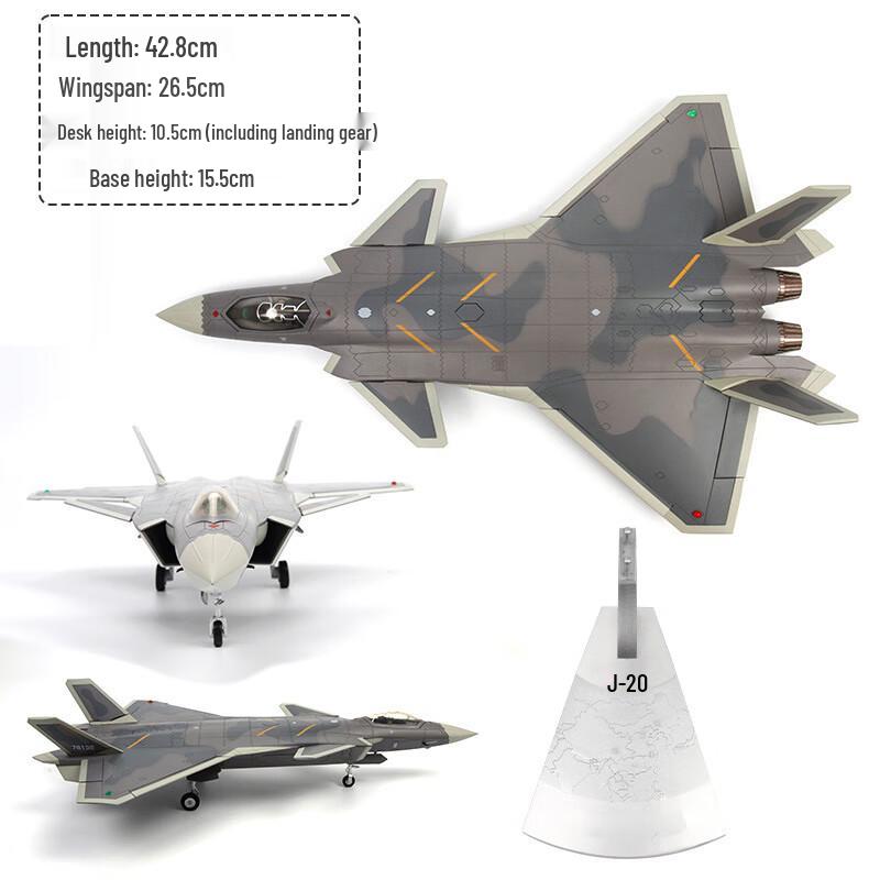 J-20 Stealth Fighter Jet Die-Cast Model