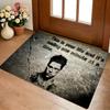 Movie Fight Club Brad Ptt Boxing Film Floor Mat Cozy Flannel Soft Thick Non-Slip Mat For Living Room Bedroom Kitchen Decor Rugs