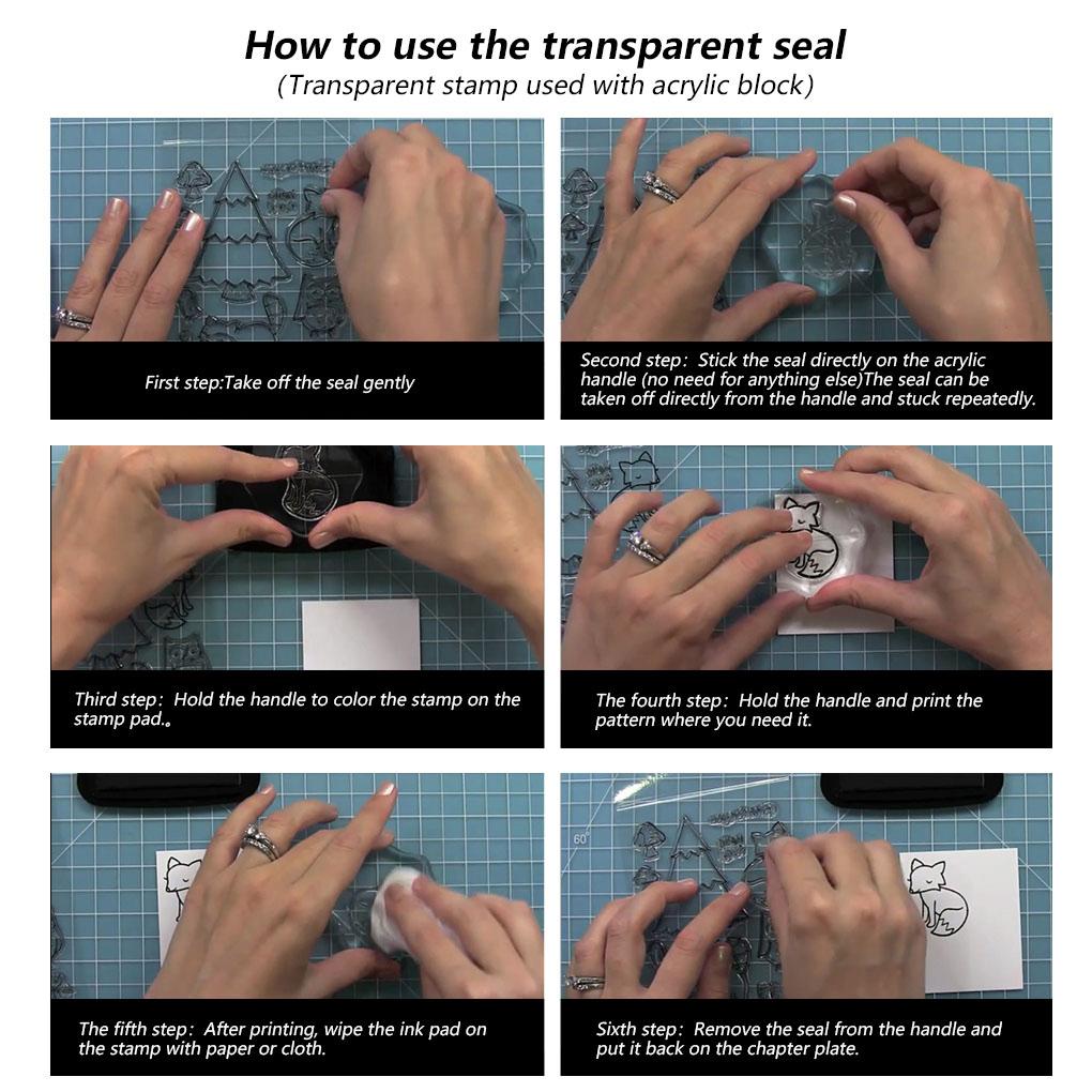 Stamp Word DIY Craft Seal Word Handmade TPR Album Expression Accessory