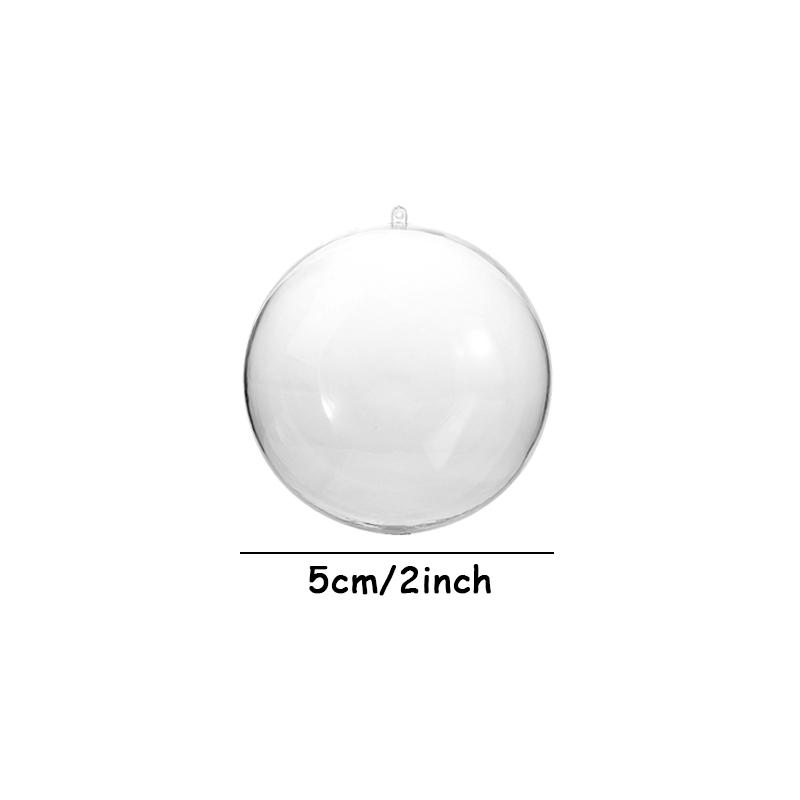 

5/6/8/10 см прозрачный пластиковый шар елочная подвеска украшение для дома шар рождественская подвесная подарочная коробка новогодние принадлежности other