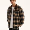 Giacca Camicia a Maniche Lunghe Plaid in Flanella di Agnello Unisex Autunno-Inverno - Fresca Vestibilità Larga Giapponese