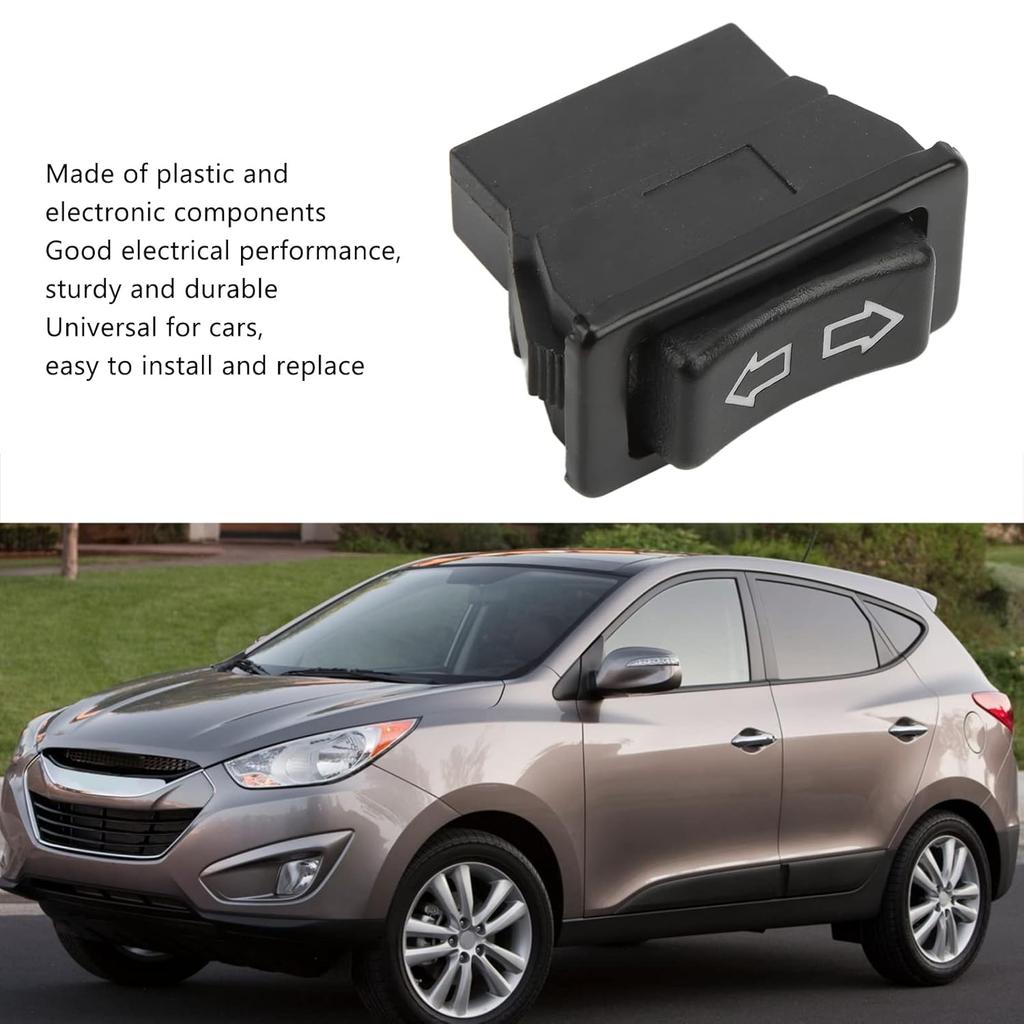 Power Door Window Switch 4PCS 5Pin Power Window Switch Car Universal Glass Drive Switches with Green Lamp DC12V 24V