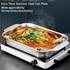 Kitchen barbecue plate food grade stainless steel non-stick induction cooker flat bottom barbecue plate kitchen accessories