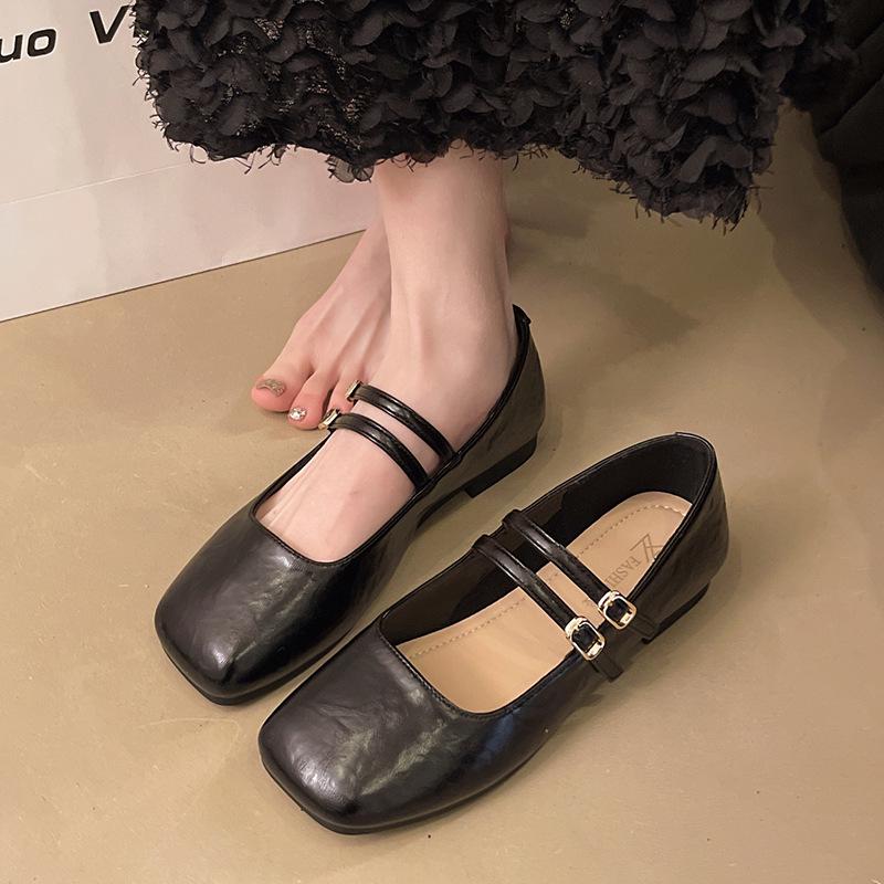 Dámské baleríny Mary Jane 2025: Pohodlné kožené boty s měkkou podrážkou na jaro a podzim