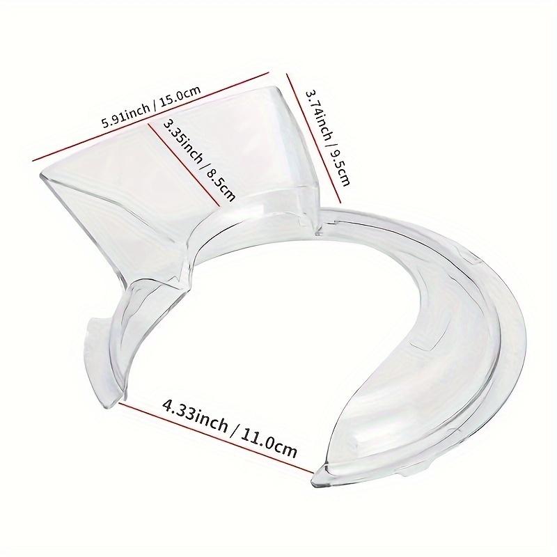 [Sicherheits-Spritzschutzhaube] Sicherheits-Spritzschutz-Gießhaube | Transparente Kipphaube für Quart-Kippkopf-Vertikalmixer - 1 Stück Schutzzubehör
