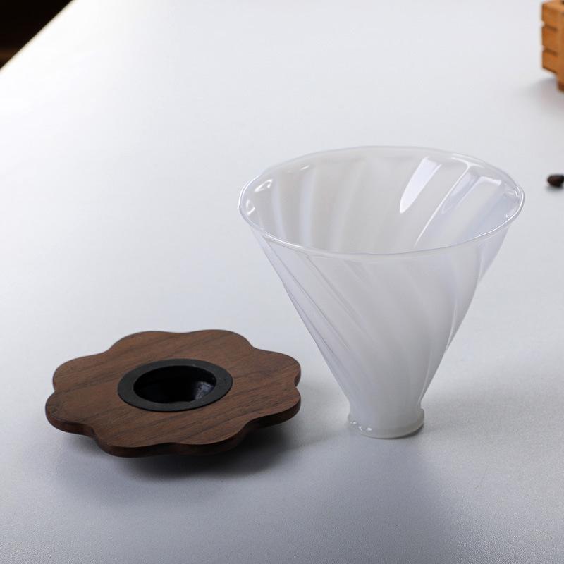 New borosilicate glass coffee filter, hand-brewed coffee pot, sharing pot set V60 filter cup