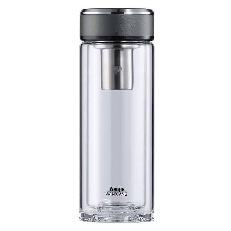 Wanxiang Heat-Resistant Glass Water Bottle with Tea Infuser