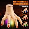 Horror Movie Themed Electric Crawling Hand With LED Lights Scary Noises And Sensor Triggered Movement Halloween Decoration