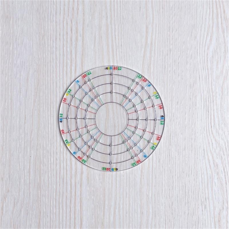 Rundes Ton-Teiler-Set, 3-teiliger Acryl-Töpferkreis-Führer zum Markieren von Kreisen, Gestaltungsübungen, Handwerkliches Formen und für den Studiogebrauch