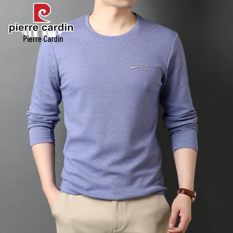 Pierre Cardin Men's Long Sleeve Round Neck Casual T-Shirt