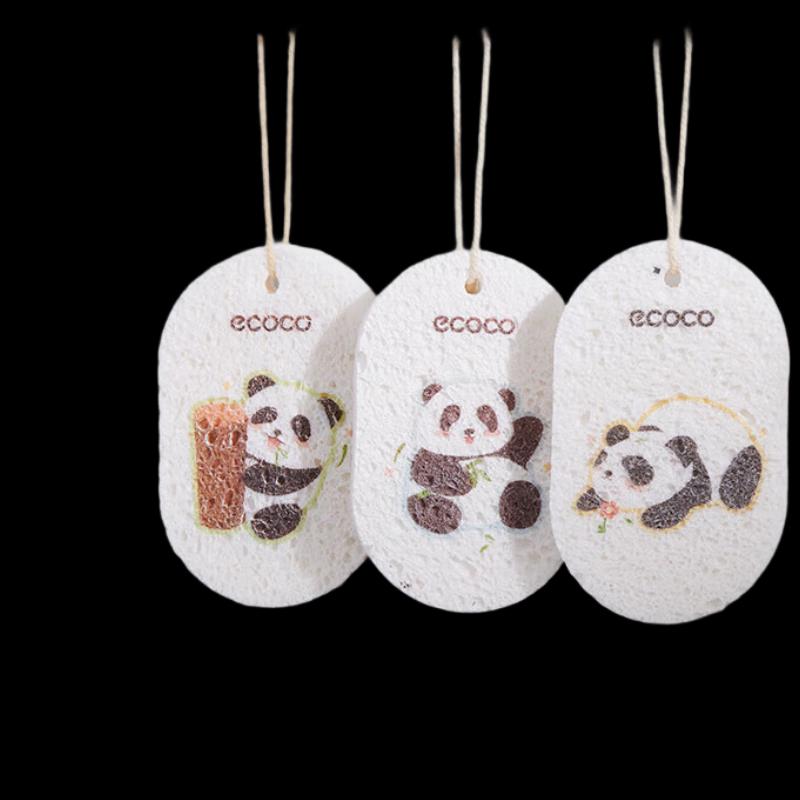 

EcoCo Panda Wood Pulp Dish Sponges