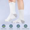 6 Pairs Mens Athletic Crew Socks Cushion Running Work Breathable Outdoor Socks for Men,Sock Size:10-13