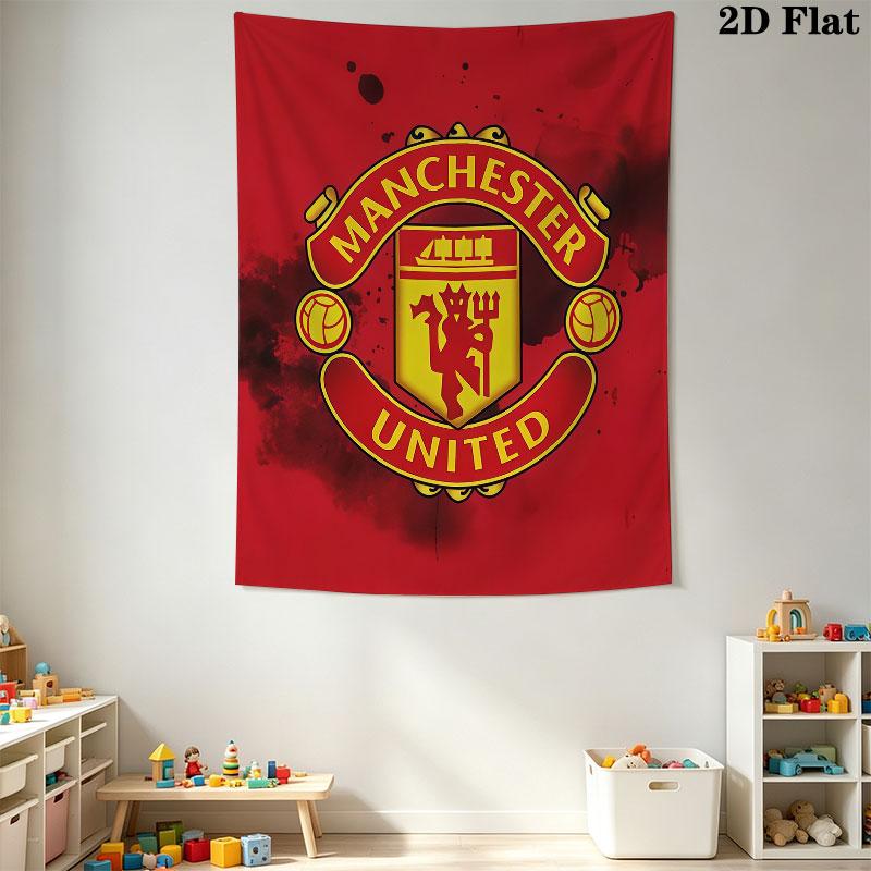 Unbeatable MUFC ForceWall Hanging Printed Fabric Blanket Decorative Tapestries for Bedroom Living Room Home Decor