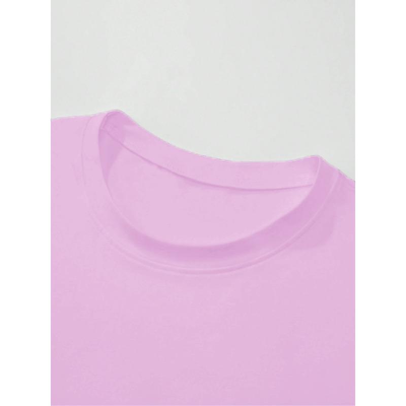 Kinder Baumwolle T-Shirt mit Kopfhörer-Print, Rundhals, Kurzarm