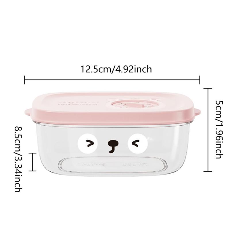 1Pc Food Storage Container Freezer Food Storage Boxes Refrigerator Rice Food Fruit Preservation Keep Fresh Box Microwaveable