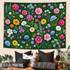2D Flat - 2D Flat - 2D Flat Print 1pc Tapestry Floral Tapestry Wall Hanging, Nature Garden Style Home Decor Multi-Size Polyester Background Resistant 