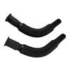 2Pcs Basin Drain Pipe Wash Basin Sink Drain Hose Flexible PVC Water Pipe for Kitchen Bathroom Black