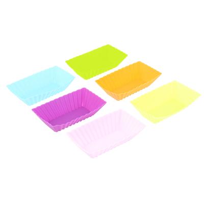 Silicone Reusable Cake Mold Jelly Baking Mould Cupcake Maker Kitchen Pastry Tool