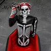 Funny Halloween Gifts for Friends Inflatable Skull Ice Bucket, Pirate Skeleton Drink Cooler Party, Leakproof Events Thickened PVC Portable Beverage