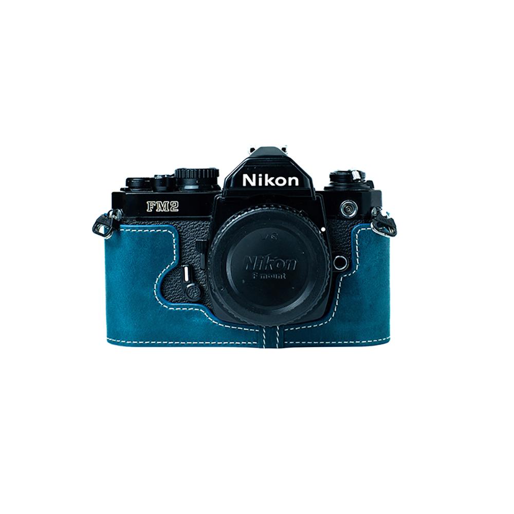 For Nikon FM2/FE2 Case Genuine Real Leather Half Cover Bag Case FM2/FE2 Case Handmake Leather Camera Bag Photography Accessories
