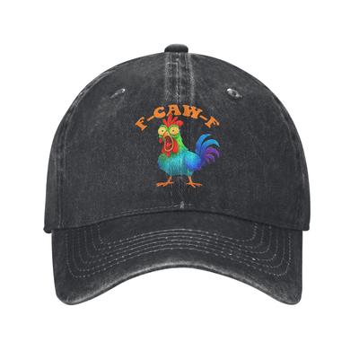 Colorful Chicken Funny FCawF Chicken Casual Baseball Cap For Men Women Hop Hats Y2k Cute Wholesale Snapback Cap