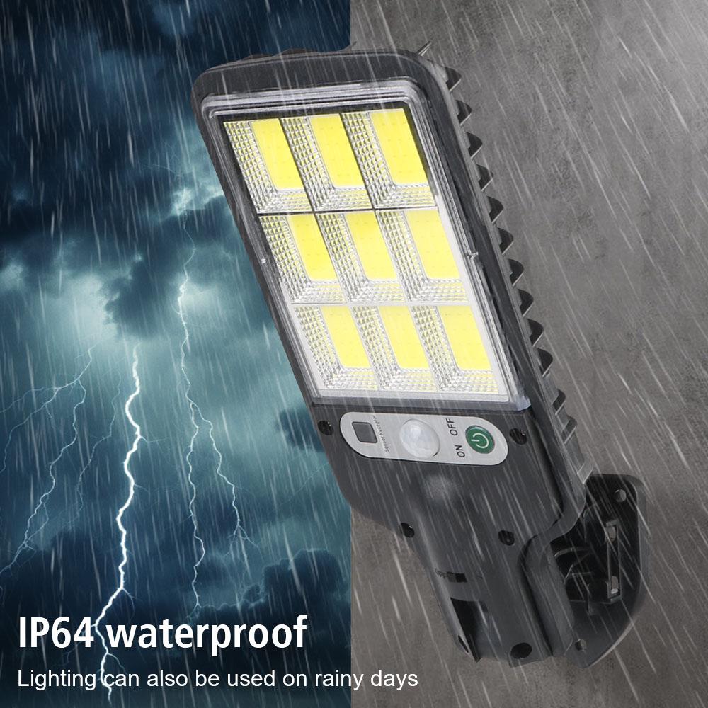 Wall-mounted Waterproof IP64 1PCS Solar Outdoor Led Light Garden Terrace Garage Human Body Induction Lamp 90COB Remote Control