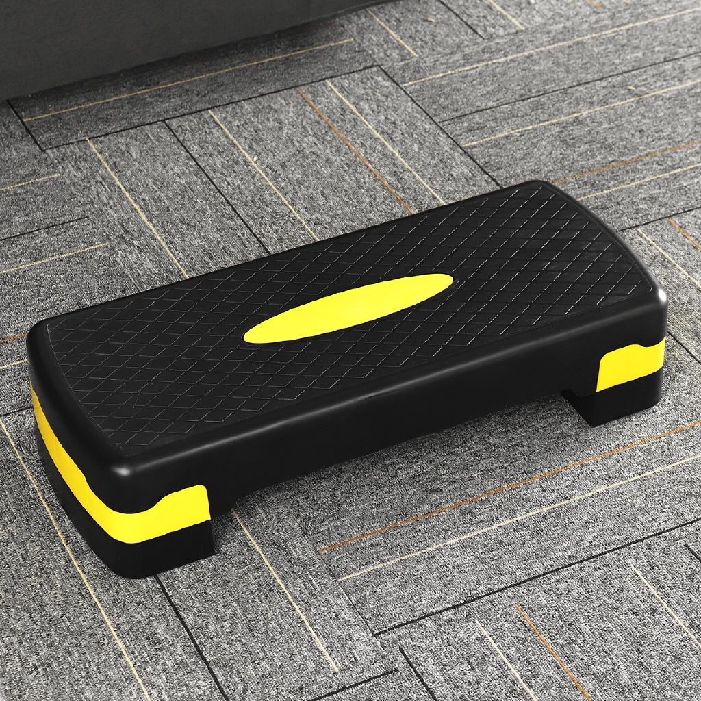 Non-slip Cardio Yoga Pedal Stepper Adjustable Fitness Aerobic Step Workout Exercise Fitness Aerobic Step Equipment 68 x 28 x 15 cm