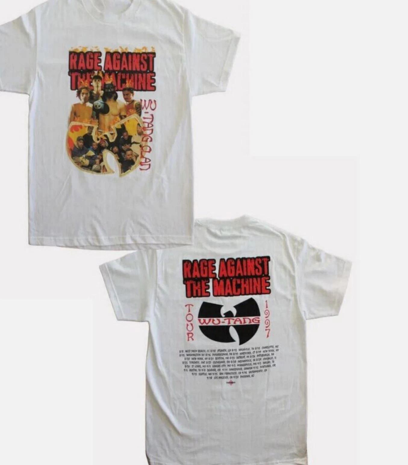 

Винтажная футболка 1997 года Tang Tour Rage Against The Machine Белая Унисекс S-5XL 2XL
