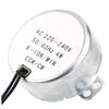 1 ks synchronní motor 220-240 V AC s převodovkou 4 W, otáčení vpřed a vzad(810 ot/min)