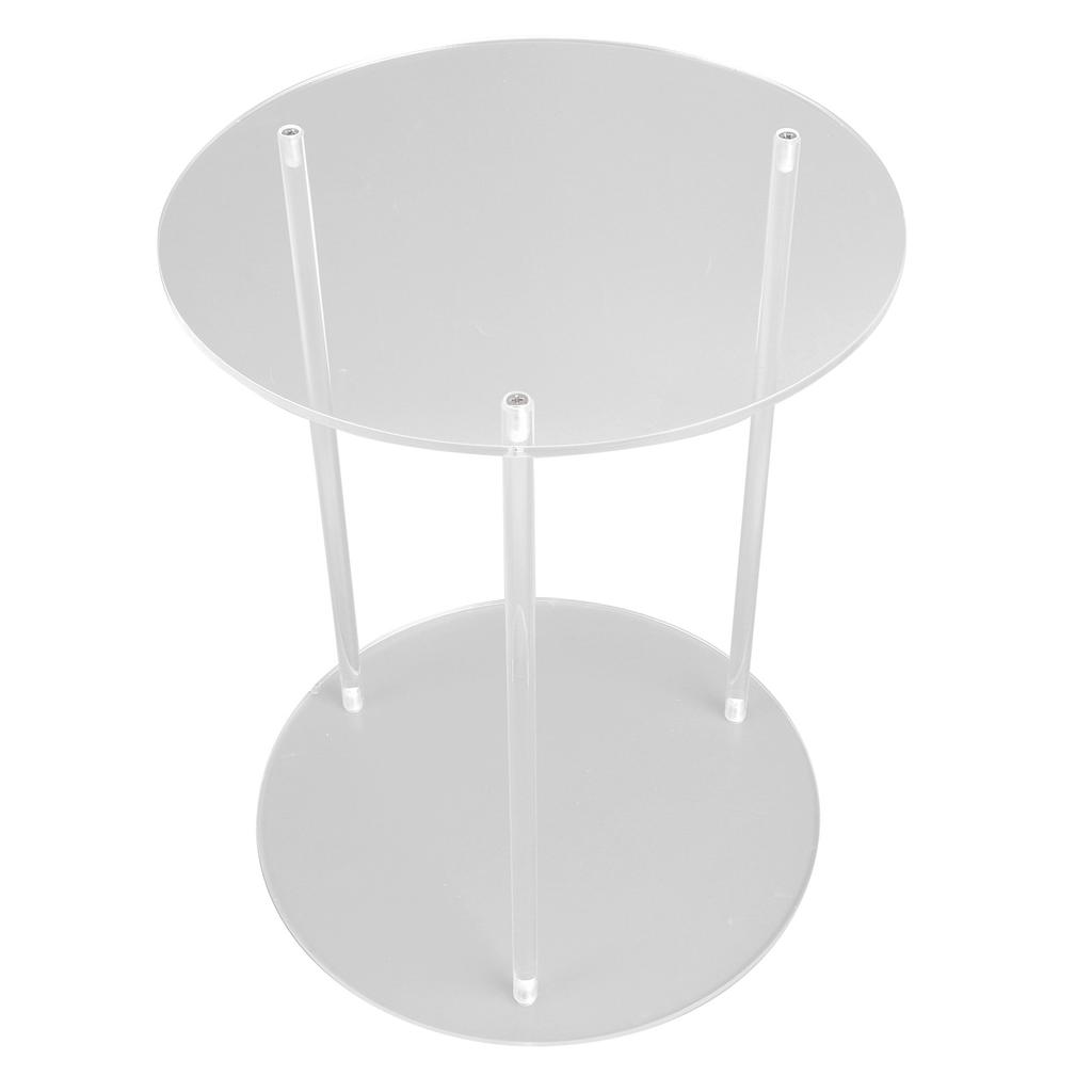 Clear Acrylic Plant Stand Round Top Corner Holder Planter Flower Pot Display Rack for Home Living Room Balcony Office