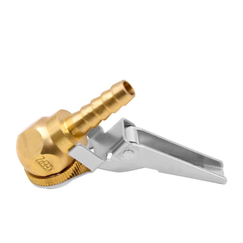 Universal Inflation Chuck Suitable for Car Motorcycle E Bike Bicycles Tire Inflation with Copper Material and Leak Proof
