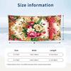Floral Garden Theme Beach Towel Personalized Custom Name & Text Soft Quick Dry Beach Towel for Swimming Travel