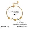 Stainless Steel Star Moon Charm Bracelet Women 18K Gold Plated Lightweight Luxury Minimalist Jewelry