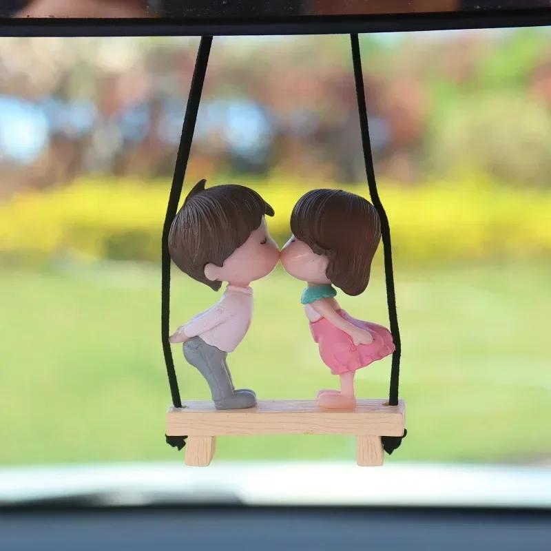 

Милый подарок для девочек, для пары, украшение для машины, автомобильный орнамент, автомобильные аксессуары, подвесной орнамент для машины