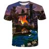 Boys T Shirt Minecraft 3D Printed Casual Summer Cute Boys Girls Building Blocks Cartoon T-shirt Popular Tops Inside Outside Mc
